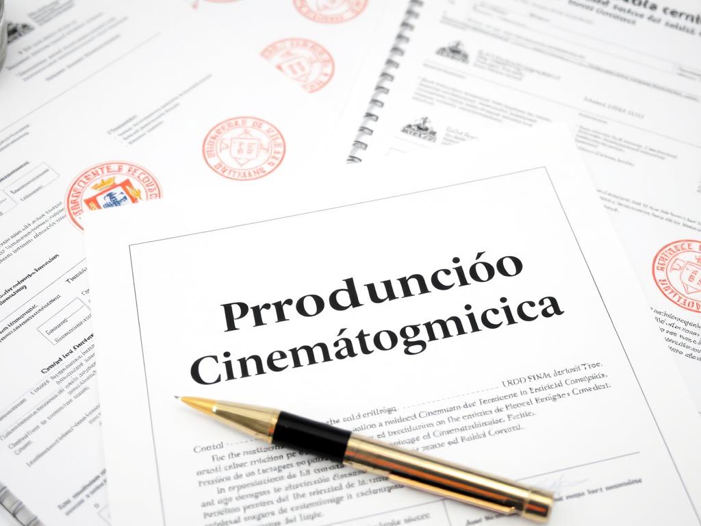 Business registration documents for a film production company in Portugal