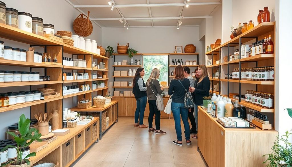 Eco-friendly product store in Portugal selling locally made sustainable items - small business ideas in Portugal for foreigners
