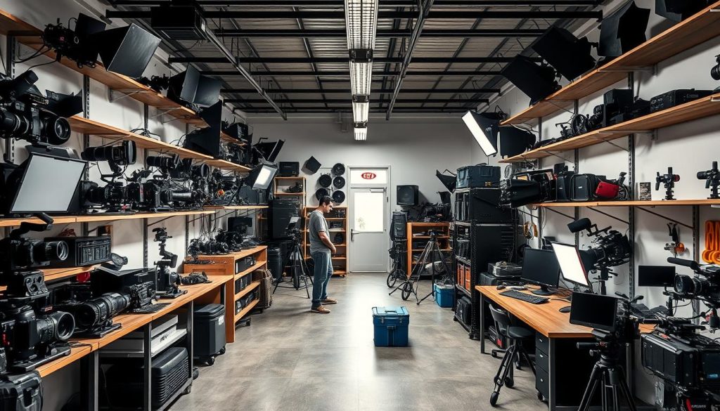 Film production equipment rental facility in Portugal