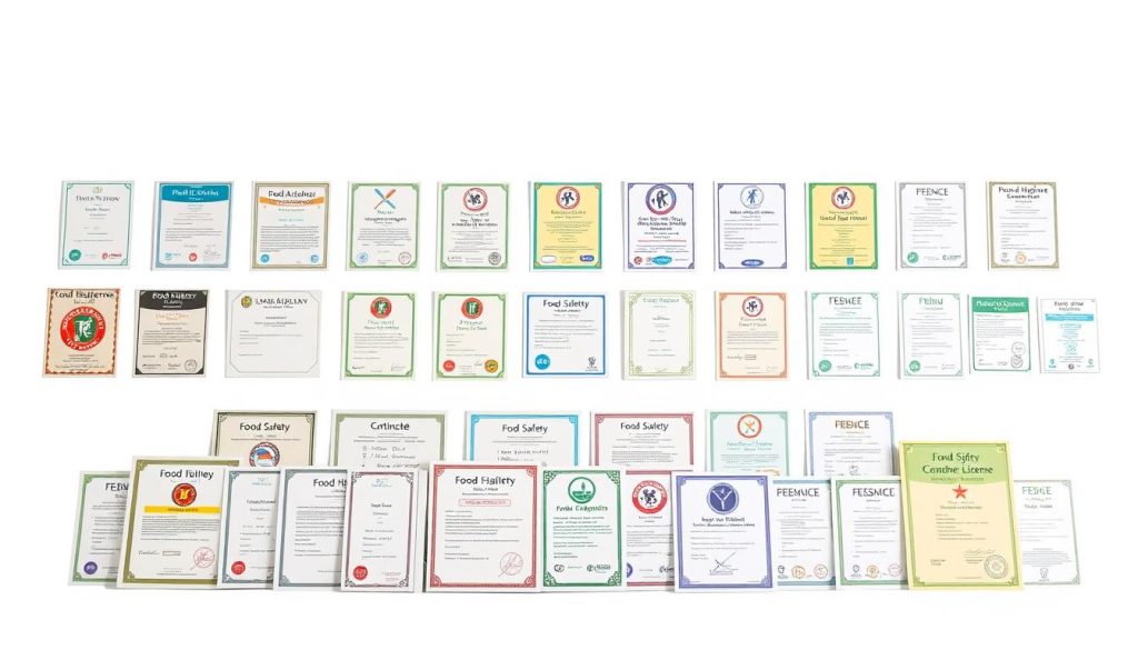 types of food handling licenses