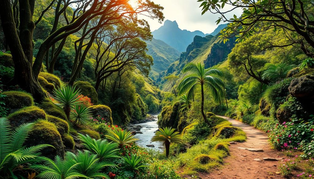 Madeira tourism hiking trails flora and fauna