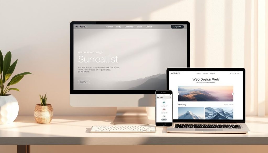 WordPress design showing professional web design elements.