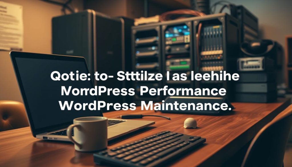WordPress maintenance for website performance